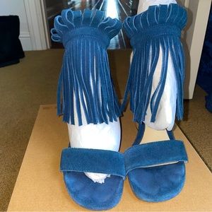 Fringe Navy Summer Sandal!